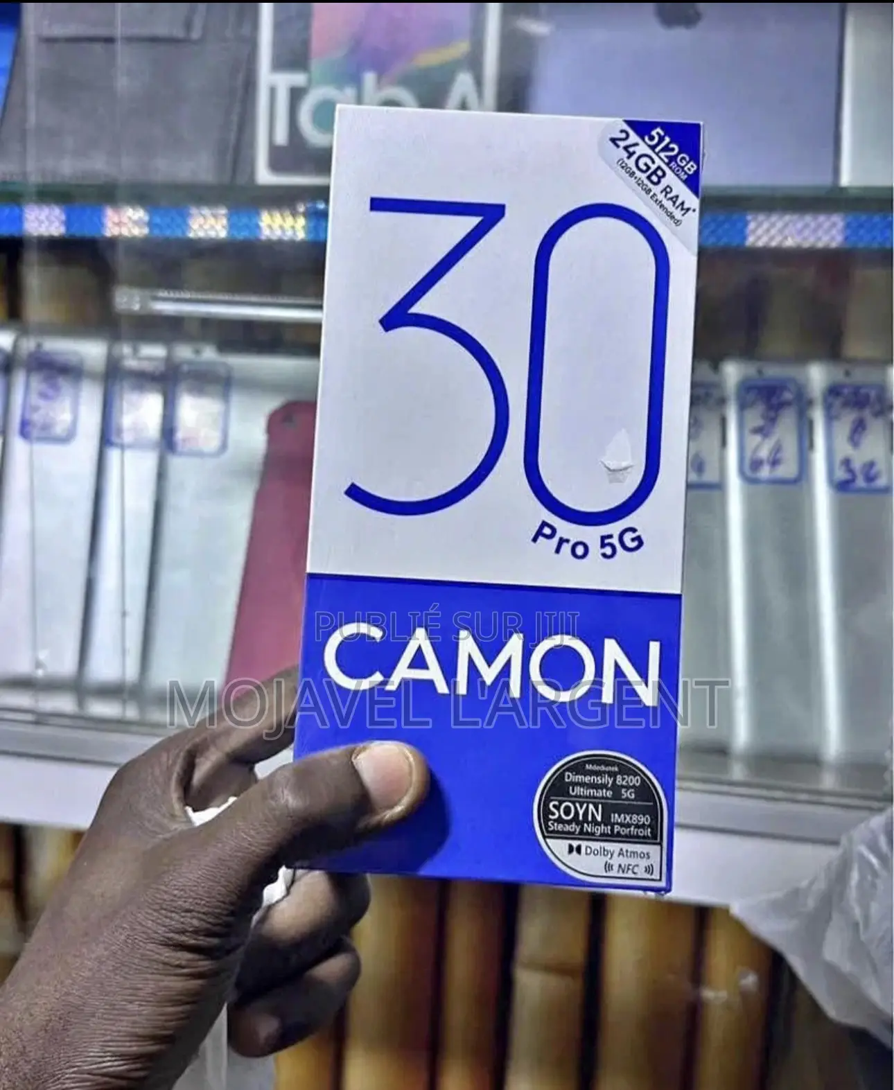 Nouveau Tecno Camon 30 256 GB Noir