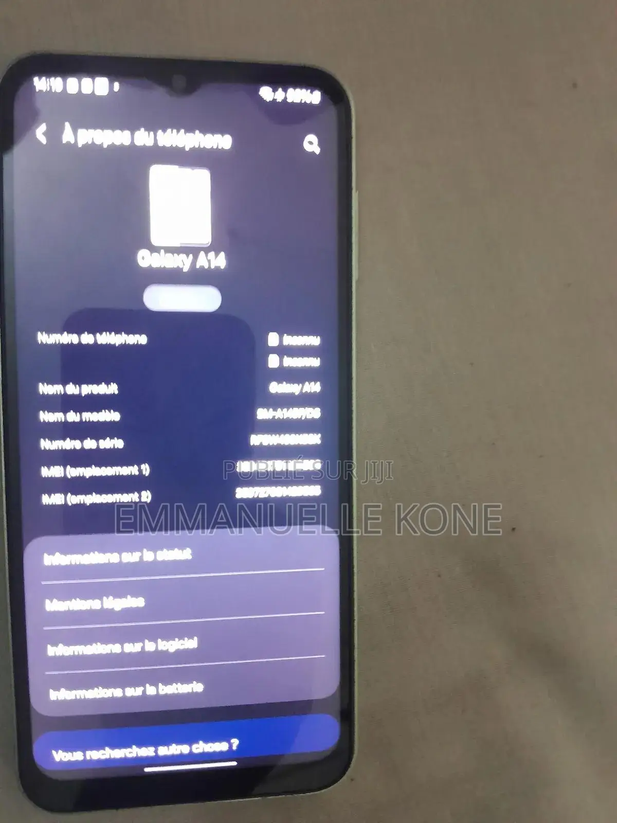 Nouveau Samsung Galaxy A14 5G 128 GB Noir