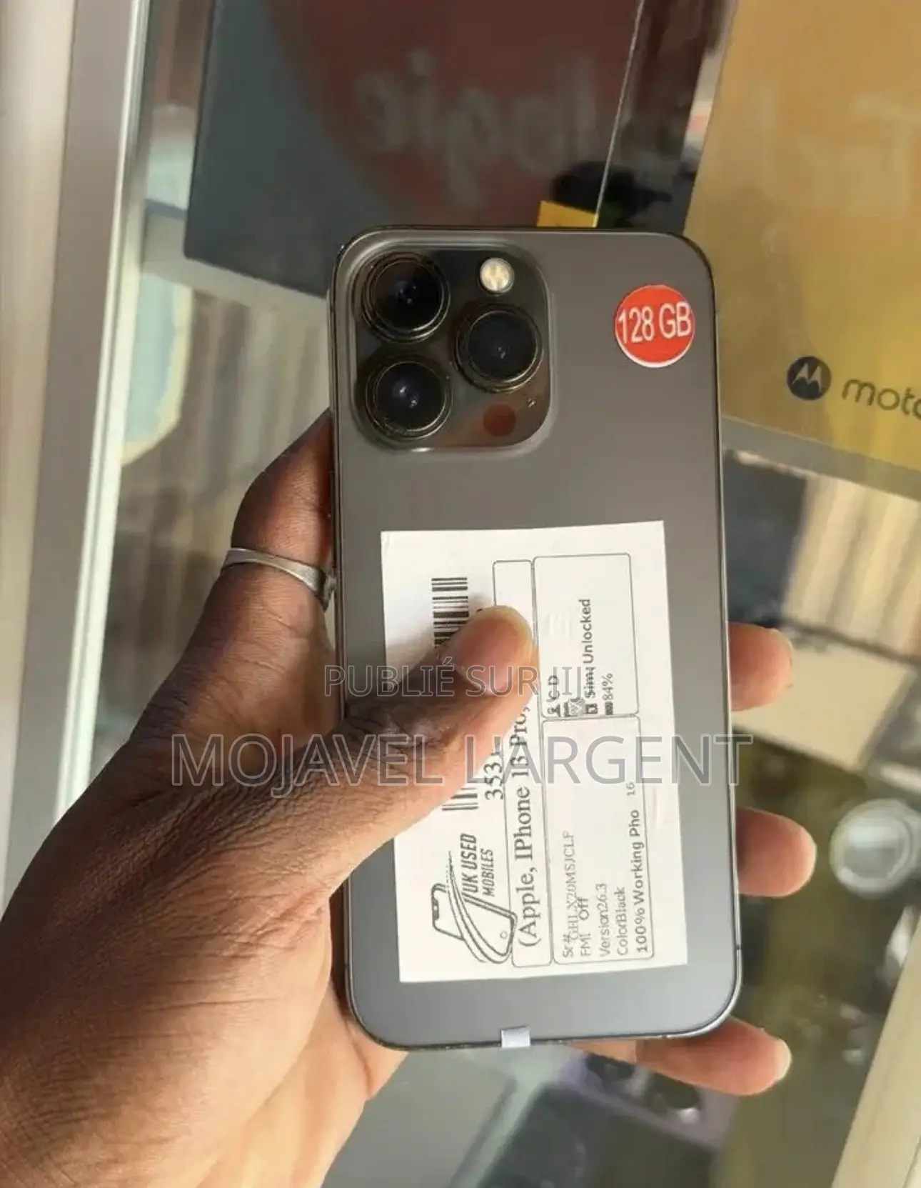 Nouveau Apple iPhone 13 Pro 128 GB Noir