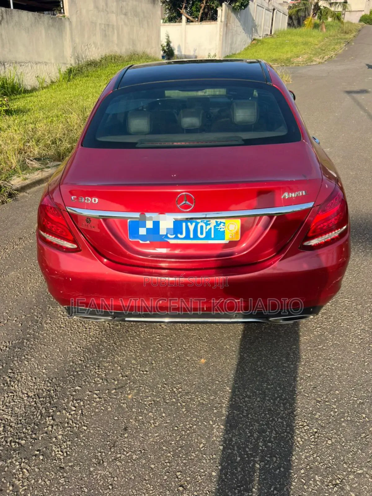 Mercedes-Benz C300 Sport 4Matic Sedan AWD (2.0L 4cyl 7A) 2017 Rouge