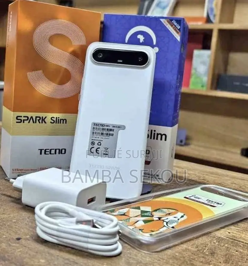 Nouveau Tecno Spark Slim 256 GB Argenté