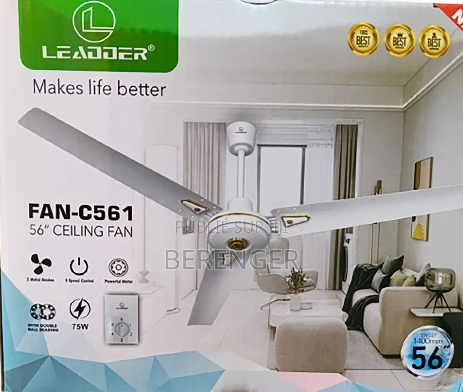 Ventilateur De Plafond 56" – Fan-C561