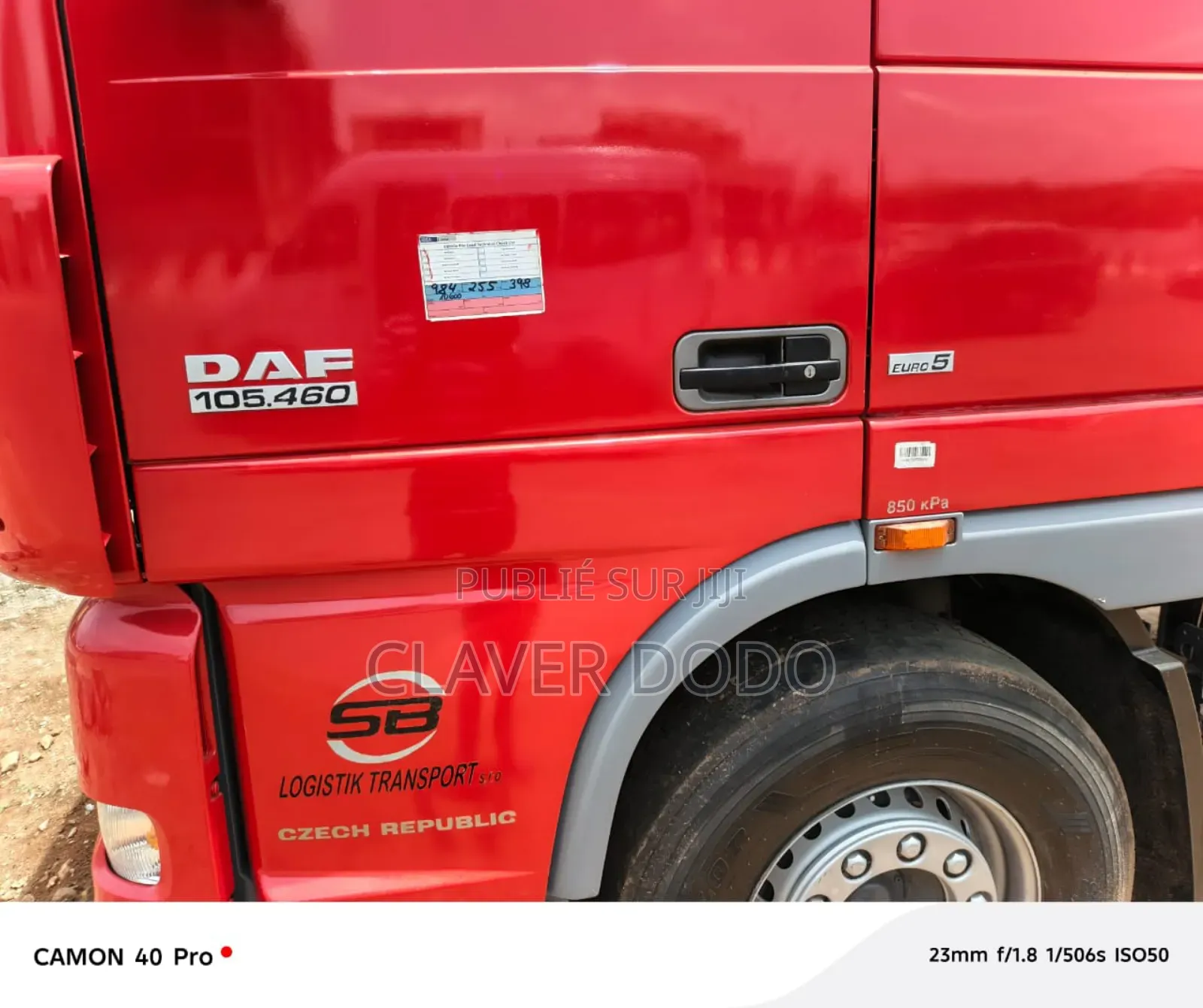 Plateau Daf Xf 105