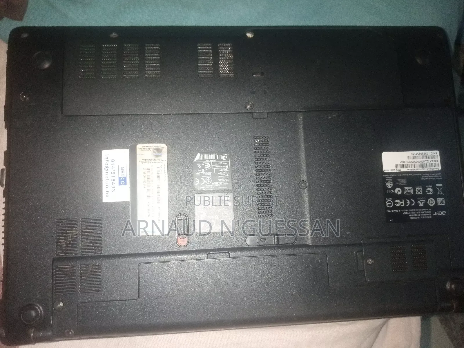 Ordinateur portable Acer Aspire 1680 4GB Intel Pentium HDD+SSD 500GB