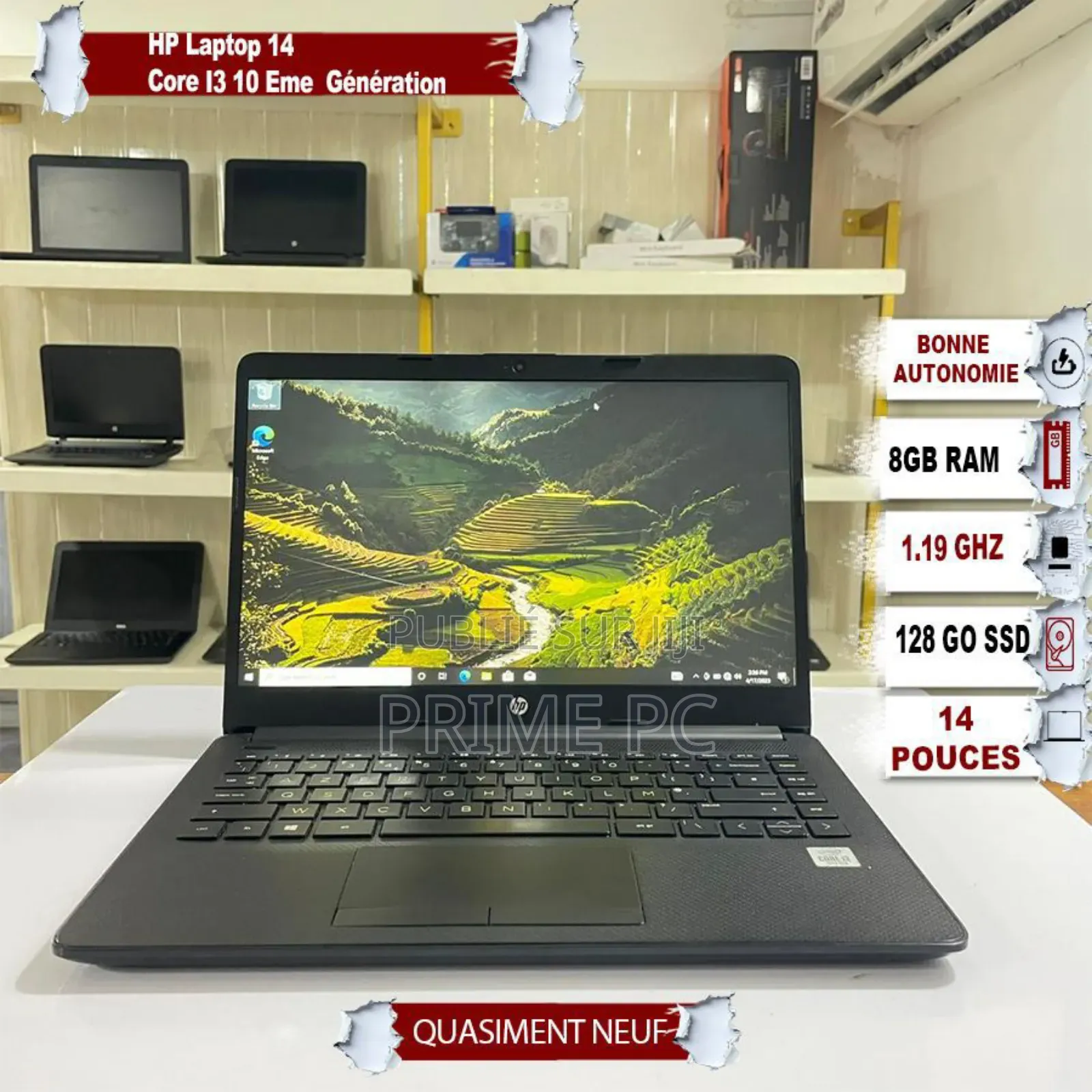 Ordinateur portable HP Autre 8GB Intel Core i3 SSD 128GB