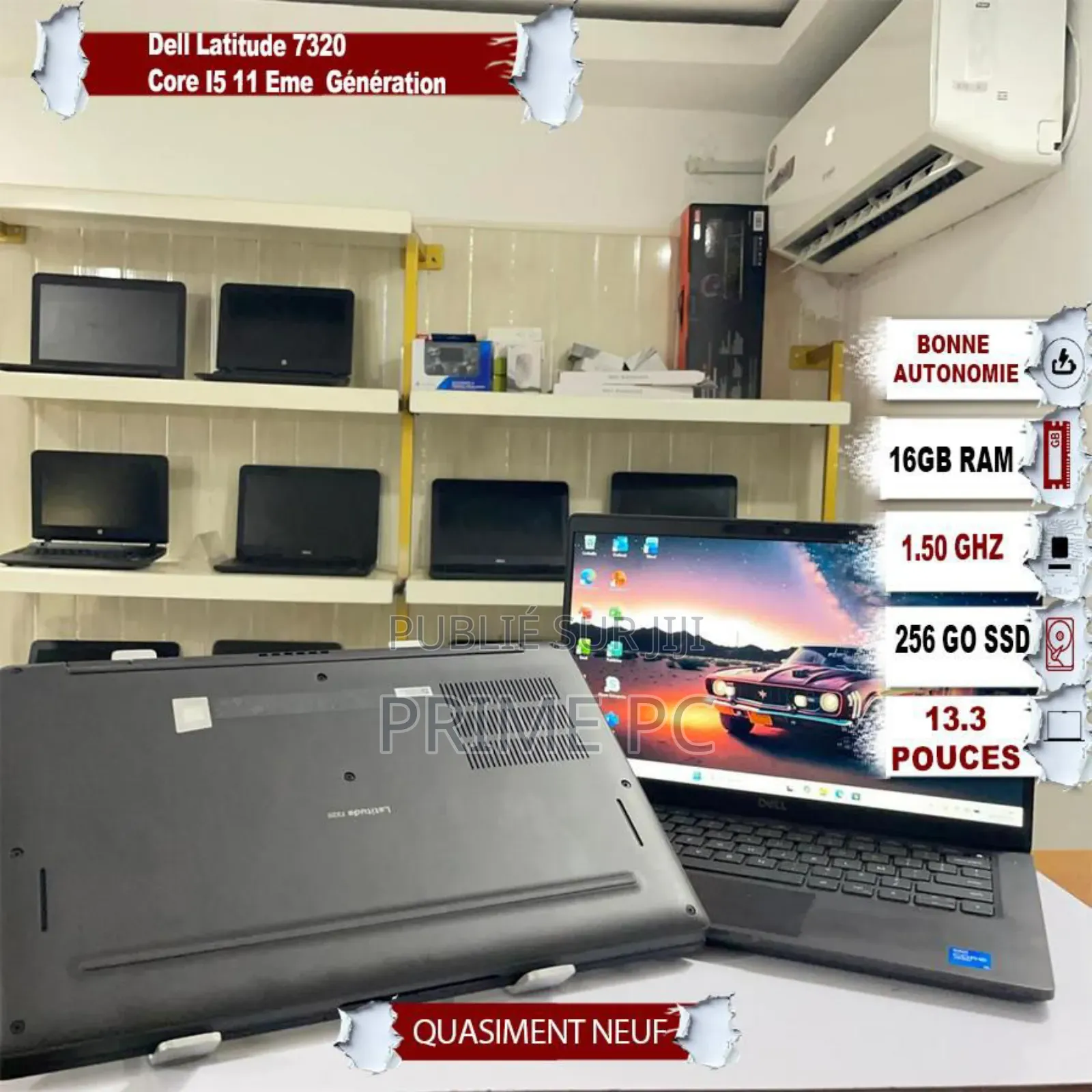 Ordinateur portable Dell Latitude 7320 16GB Intel Core i5 SSD 256GB