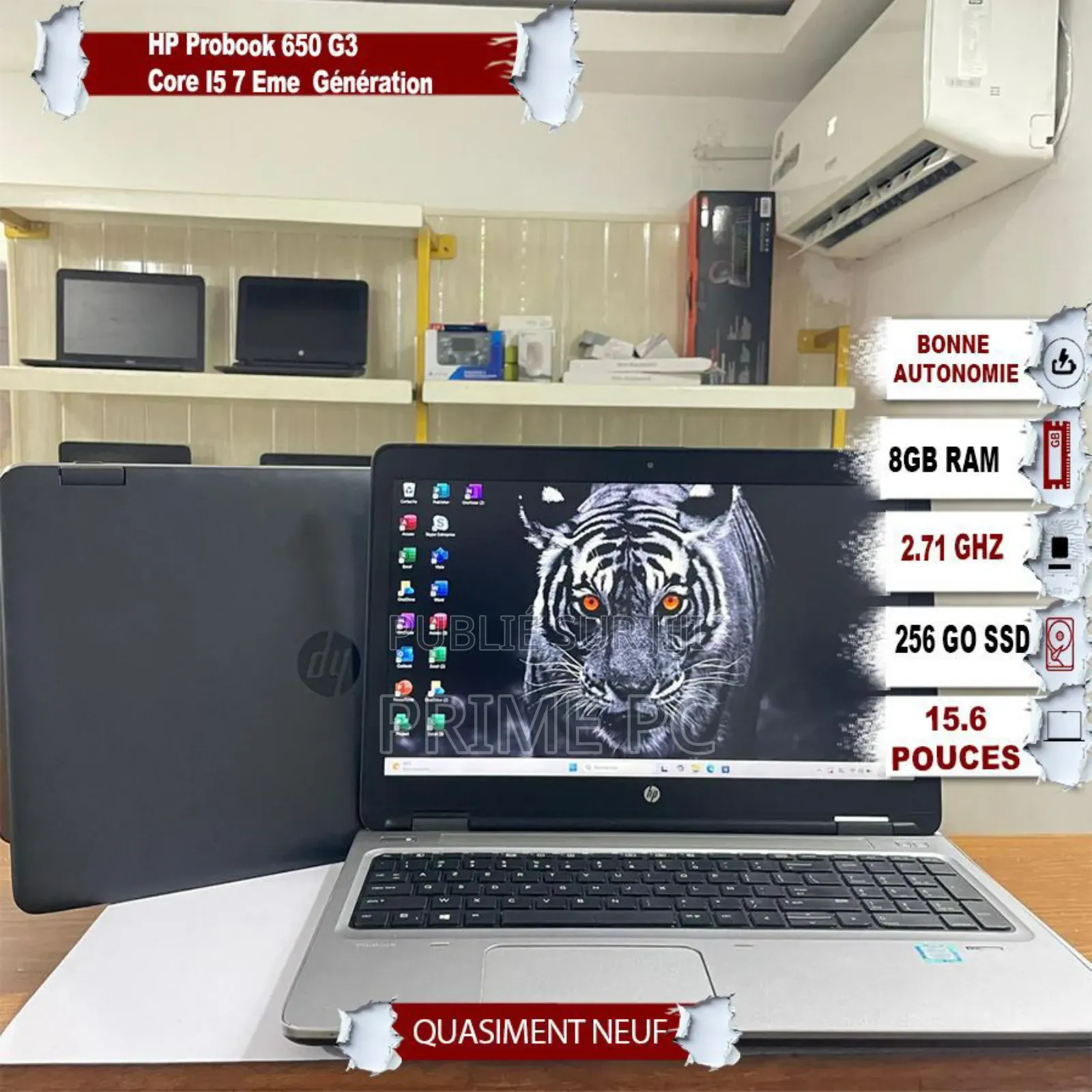 Ordinateur portable HP ProBook 650 G3 8GB Intel Core i5 SSD 256GB