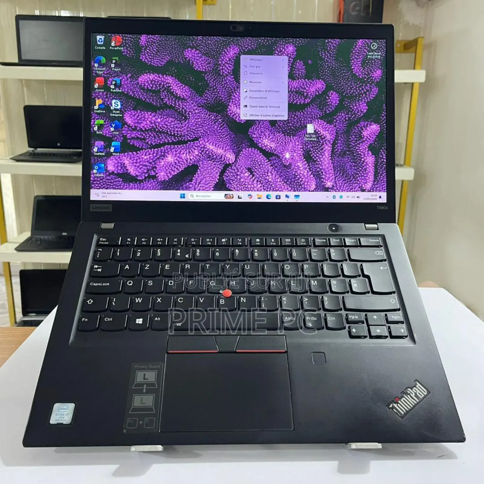 Ordinateur portable Lenovo Thinkpad T490s 16GB Intel Core i7 SSD 256GB