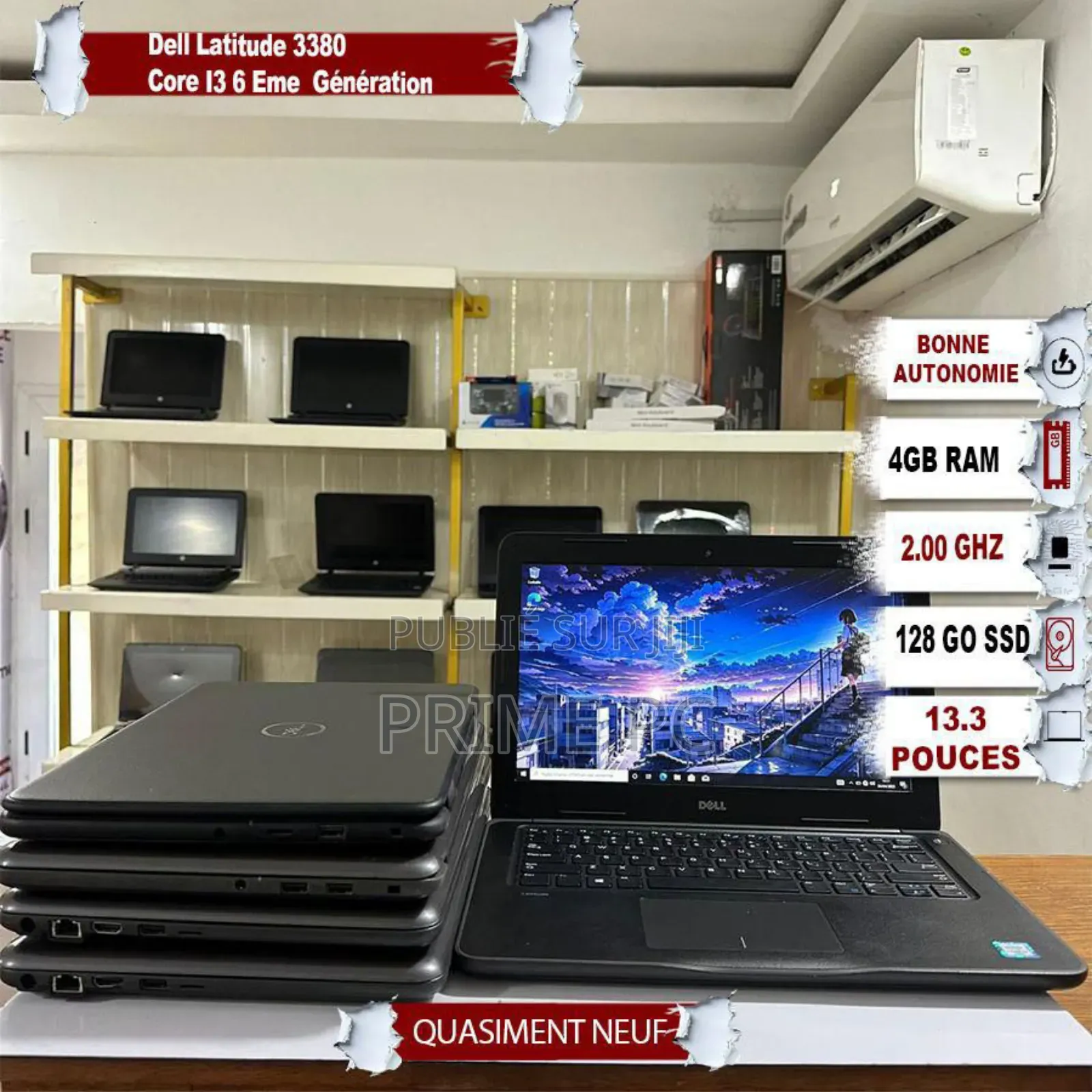 Ordinateur portable Dell Latitude 3380 4GB Intel Core i3 SSD 128GB