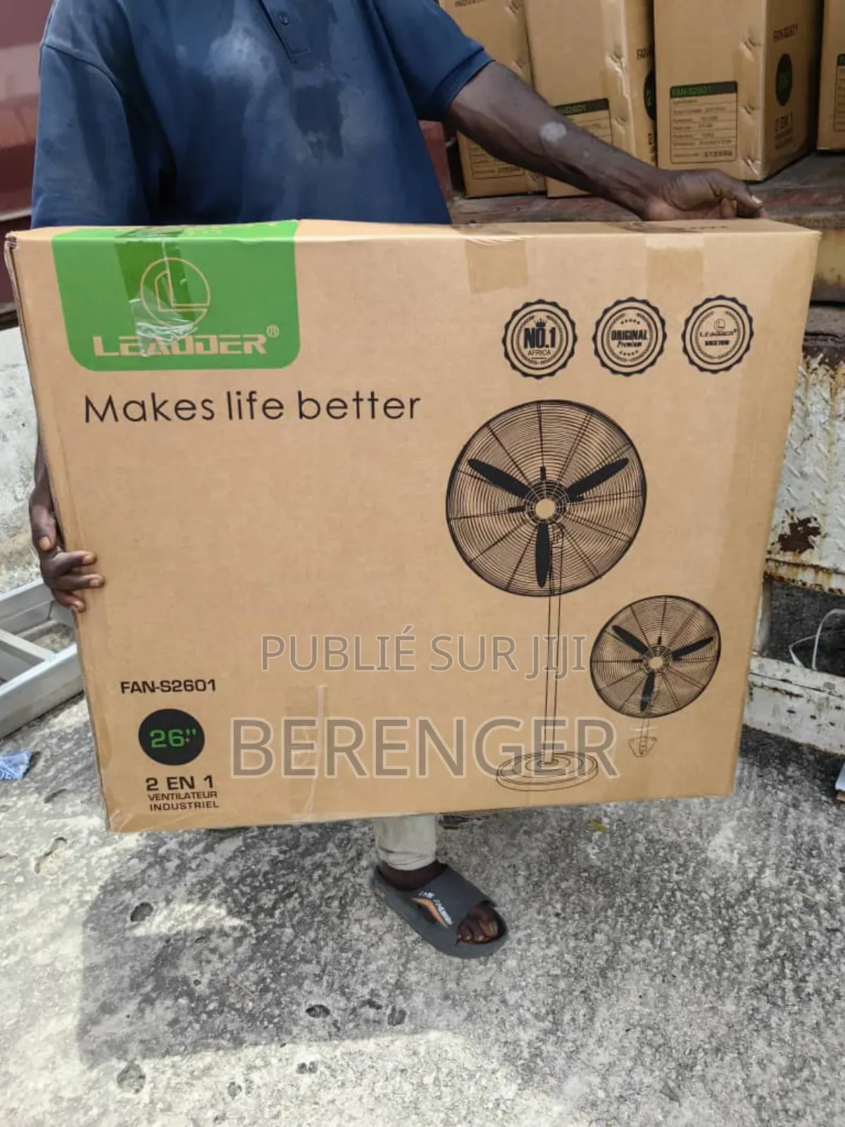 Ventilateur Industriel 26 Pouces 2 en 1