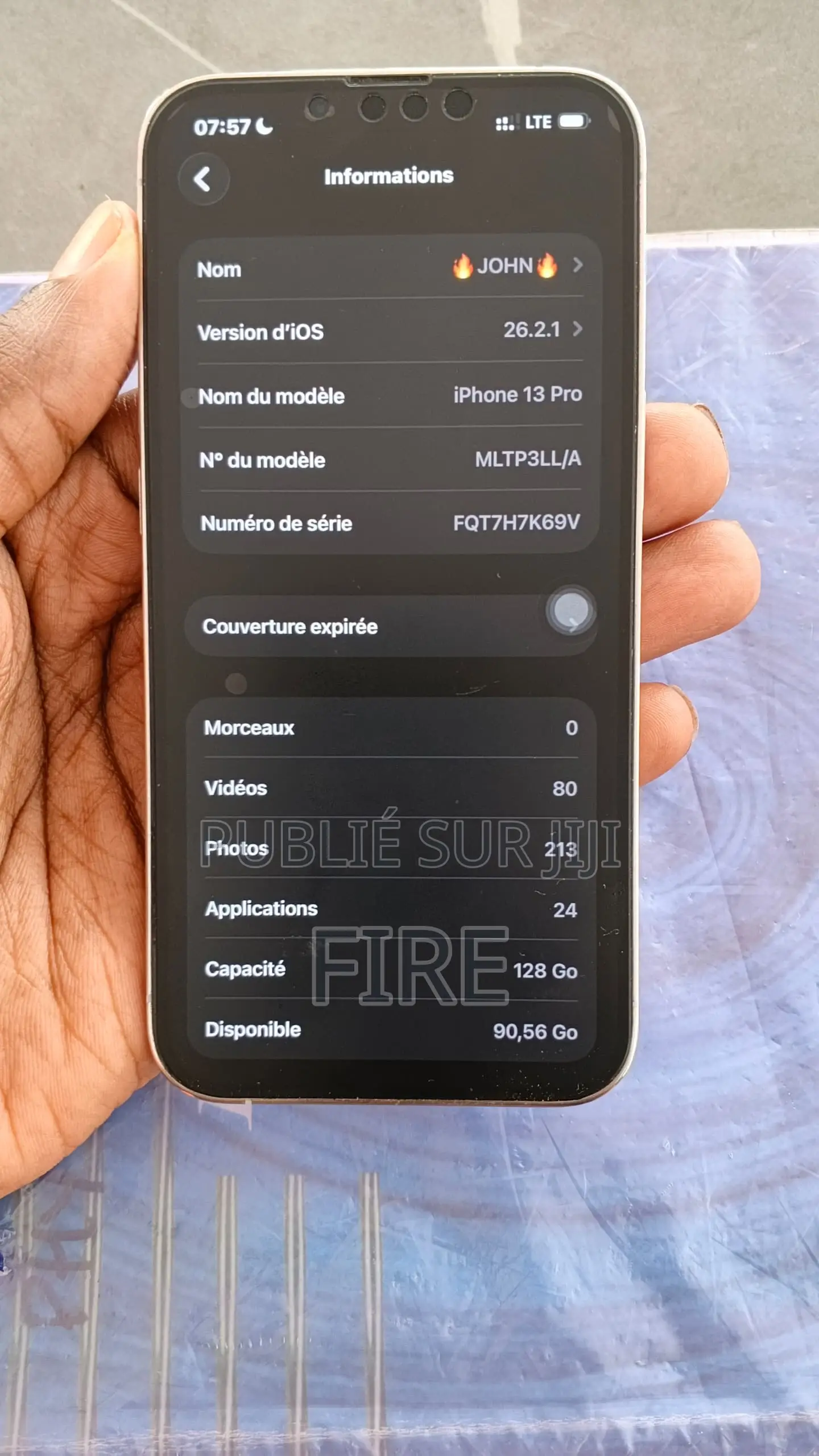 Nouveau Apple iPhone 13 Pro 128 GB Blanc