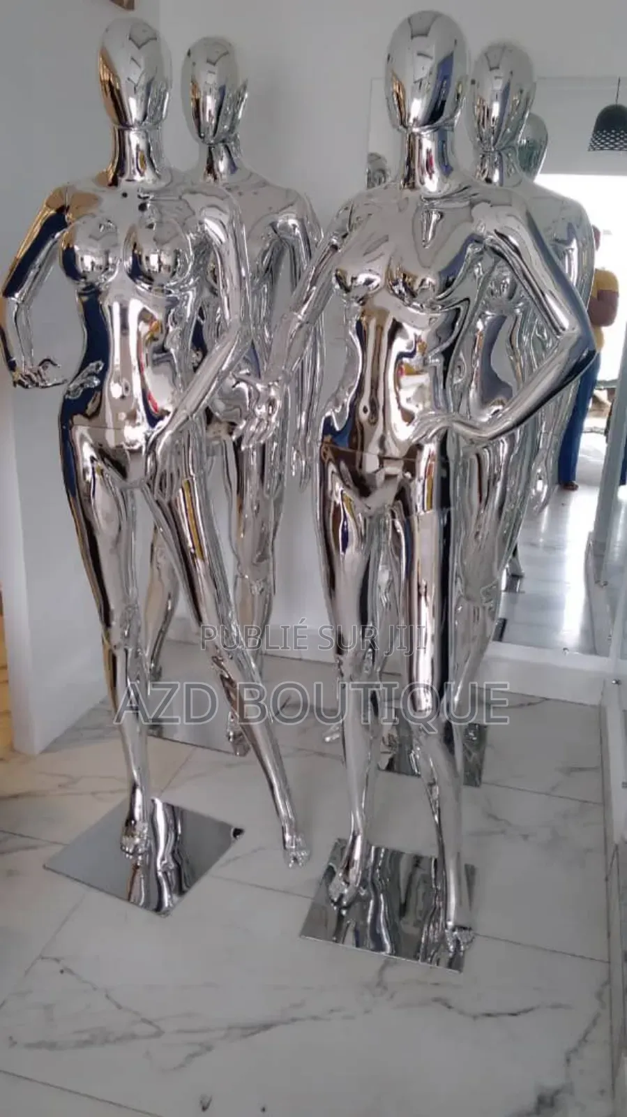 Mannequins De Couleur Argenté