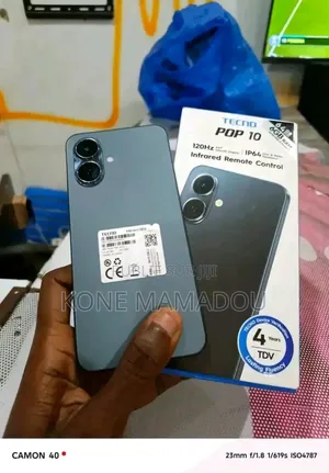 Nouveau Tecno Pop 10 64 GB Noir