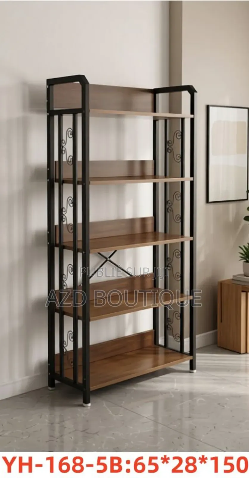 Étagère De Rangement Style Industriel 5 Niveaux