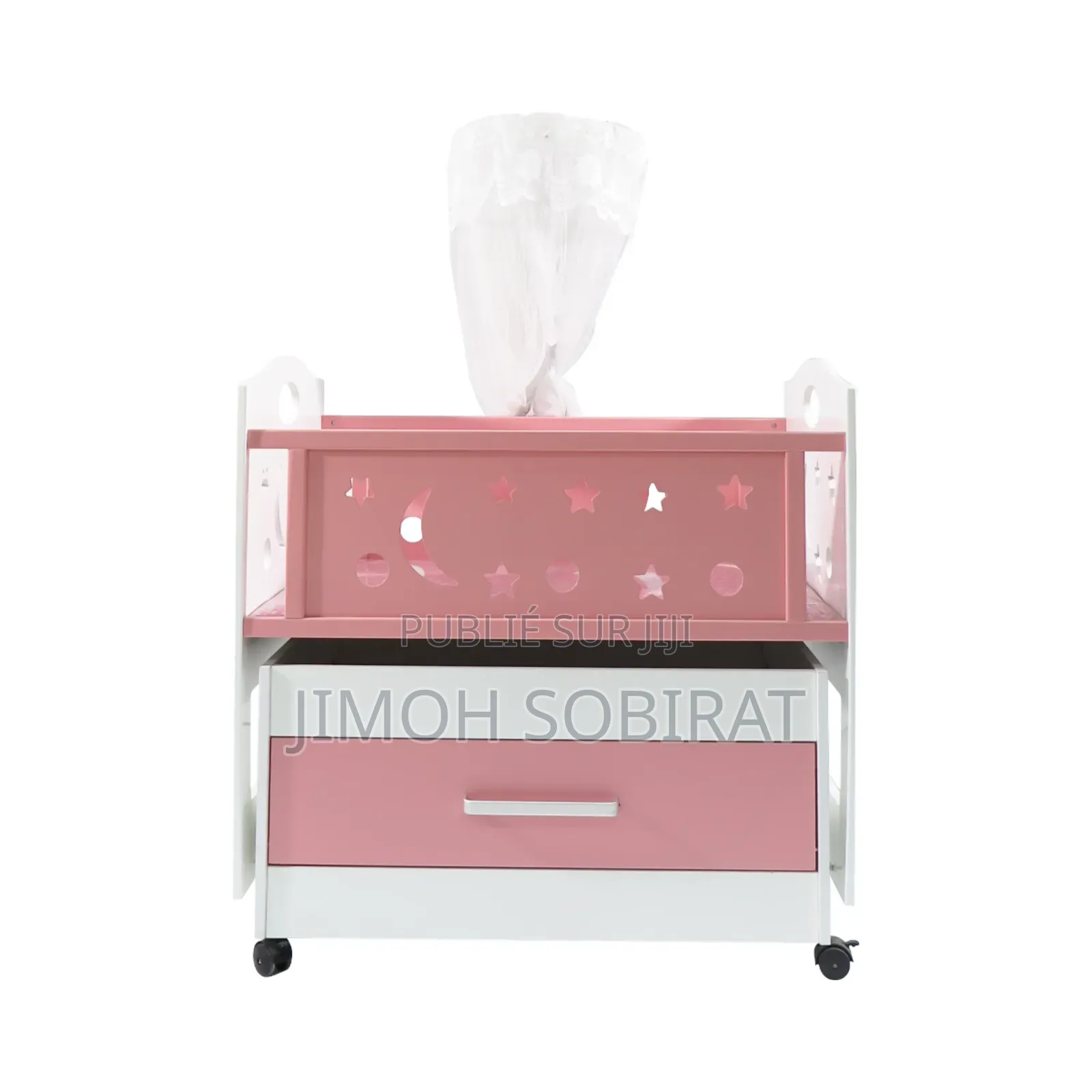 Berceau Bébé en Bois Naturel – Balancelle Douce Éveillée