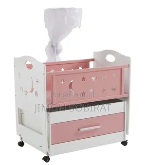 Berceau Bébé en Bois Naturel – Balancelle Douce Éveillée