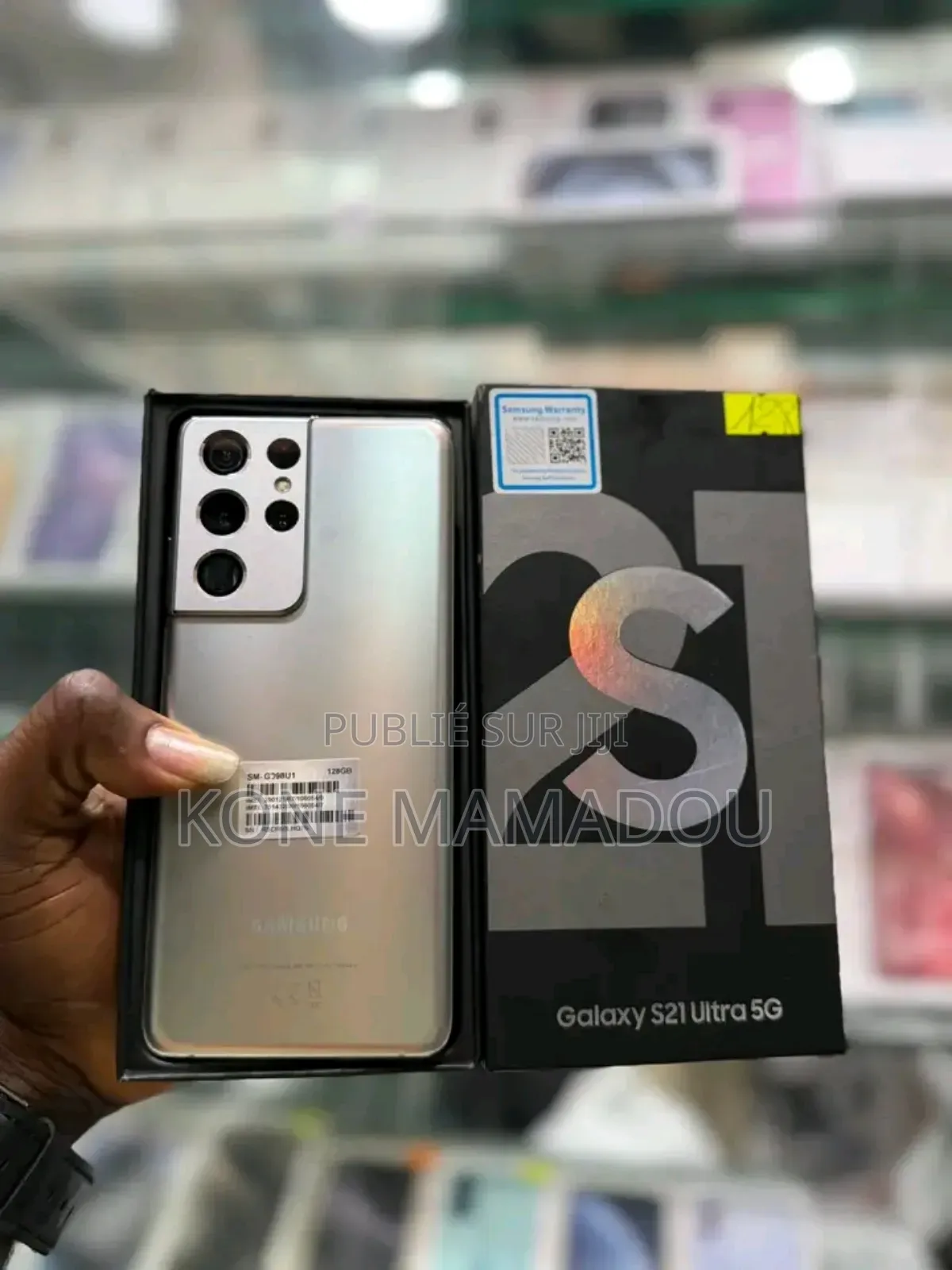 Nouveau Samsung Galaxy S21 Ultra 5G 128 GB Blanc
