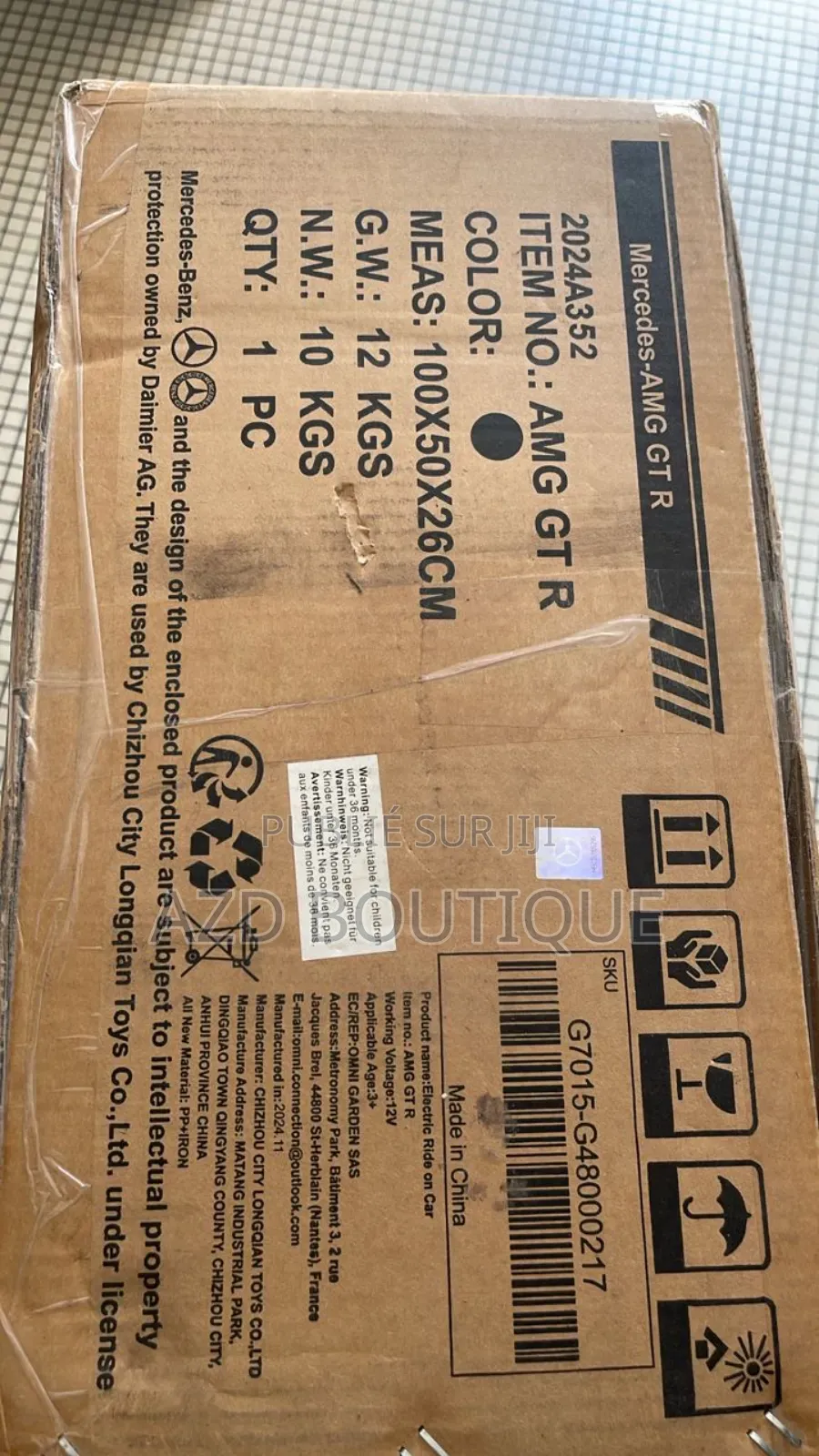 Mercedes Amg Gtr Pour Enfant