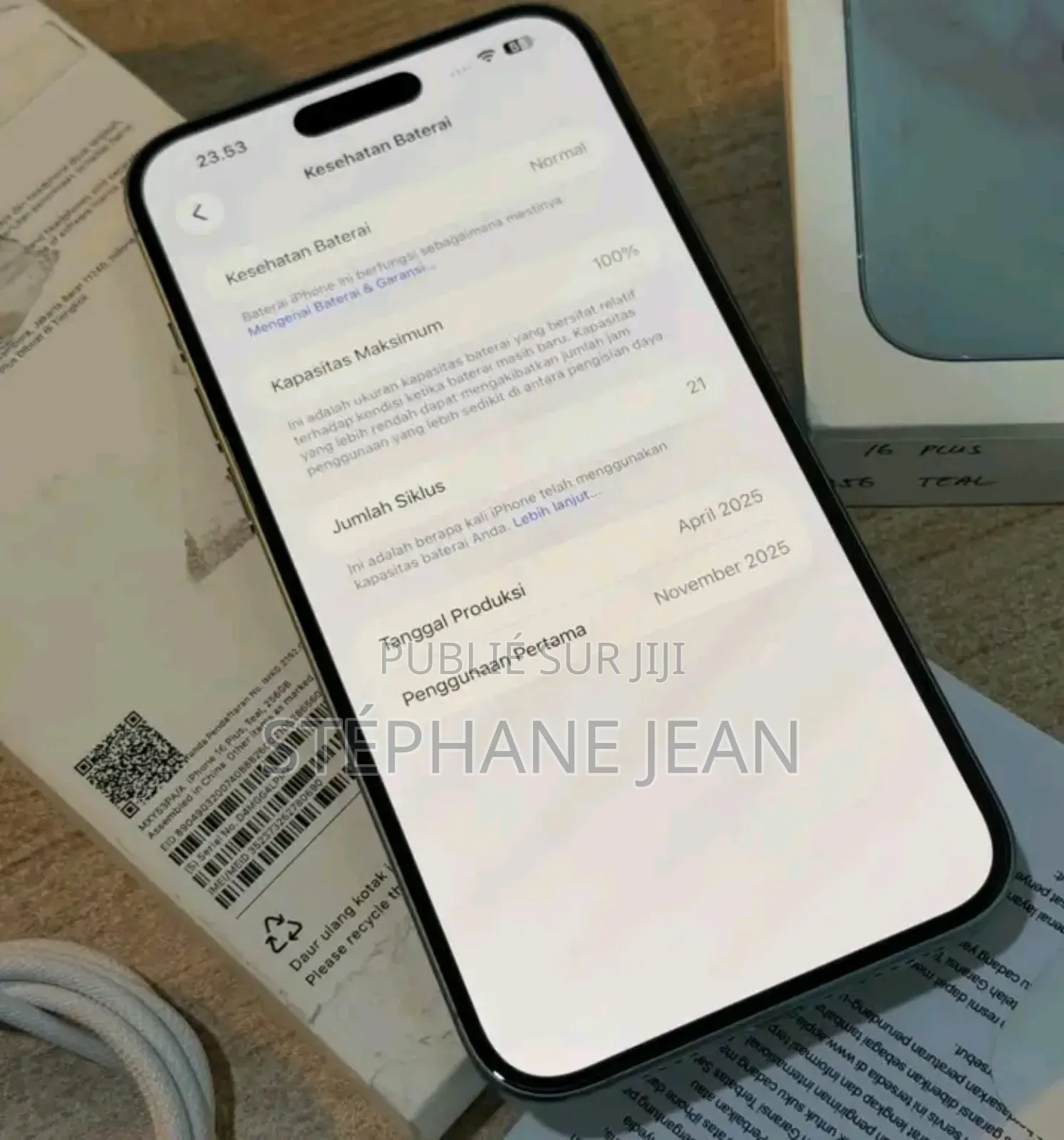 Nouveau Apple iPhone 16 Plus 256 GB Vert