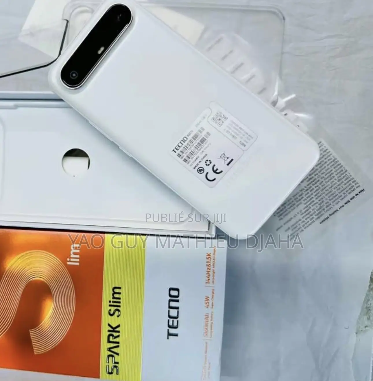 Nouveau Tecno Spark Slim 256 GB Blanc