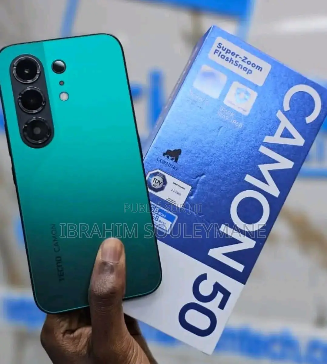 Nouveau Tecno Camon 50 256 GB Noir