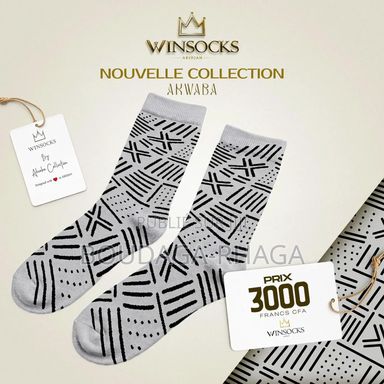 Chaussettes Premium Akwaba – Style Africain Moderne Confort Élégance
