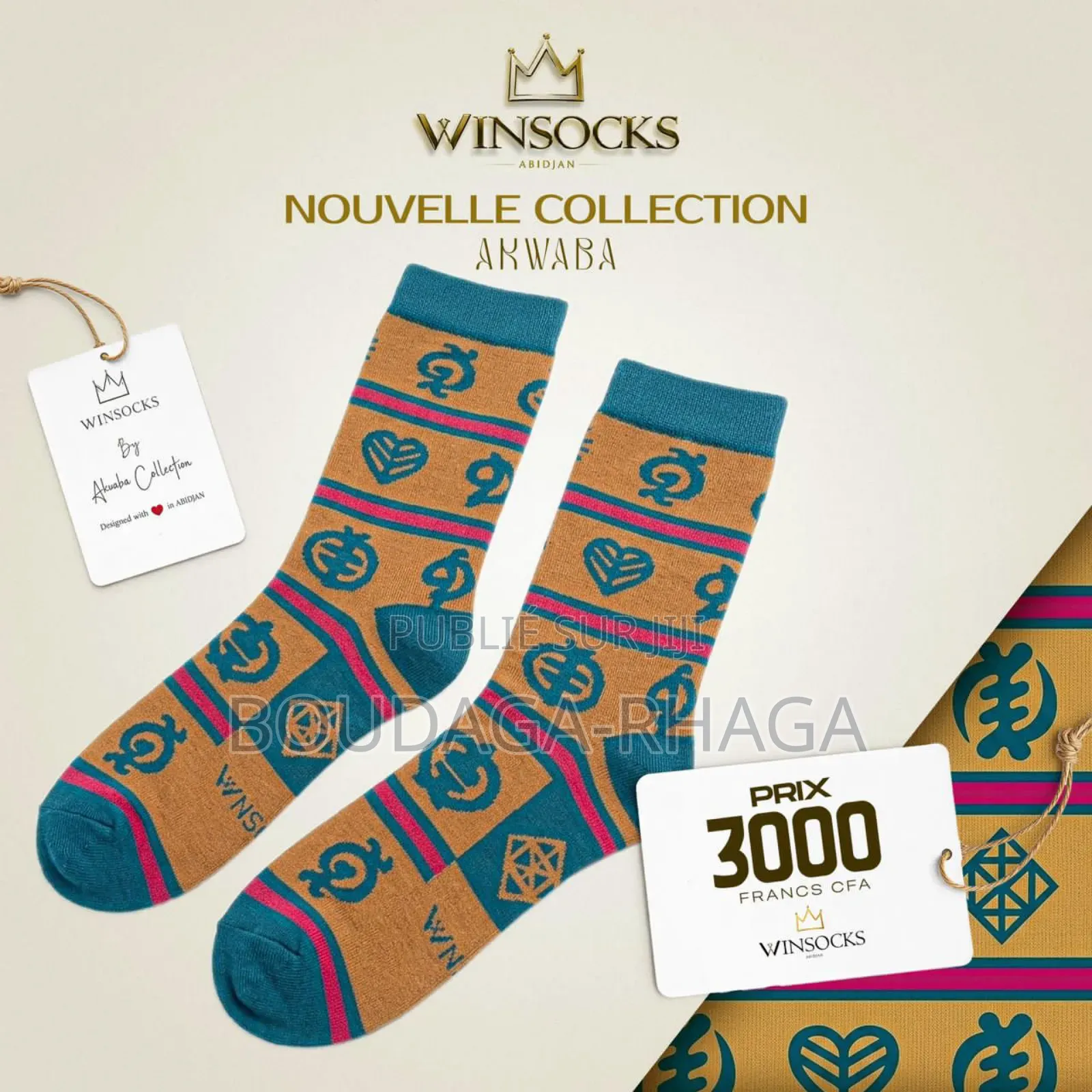 Chaussettes Premium Akwaba – Style Africain Moderne Confort Élégance