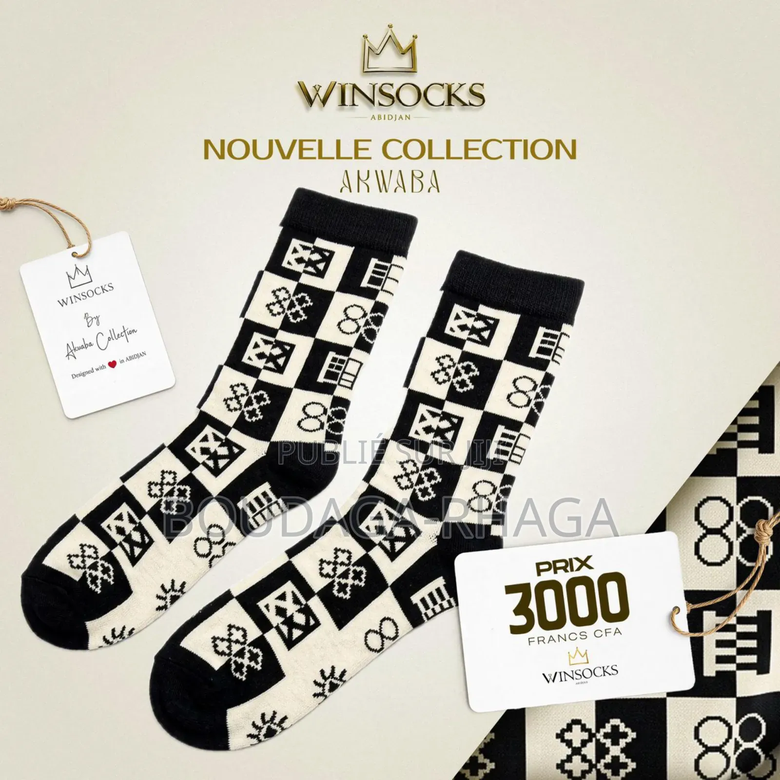 Chaussettes Premium Akwaba – Style Africain Moderne Confort Élégance