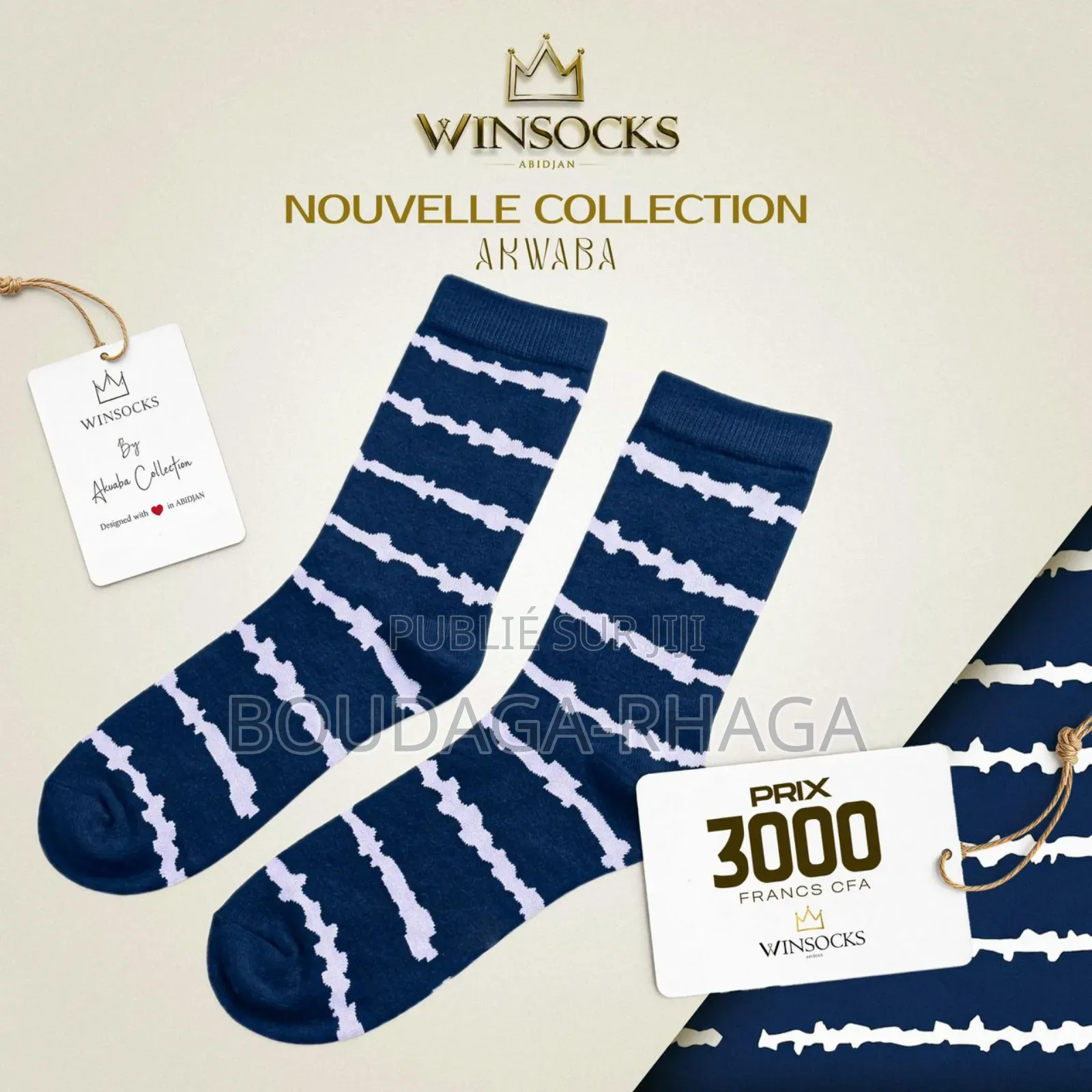 Chaussettes Premium Akwaba – Style Africain Moderne Confort Élégance