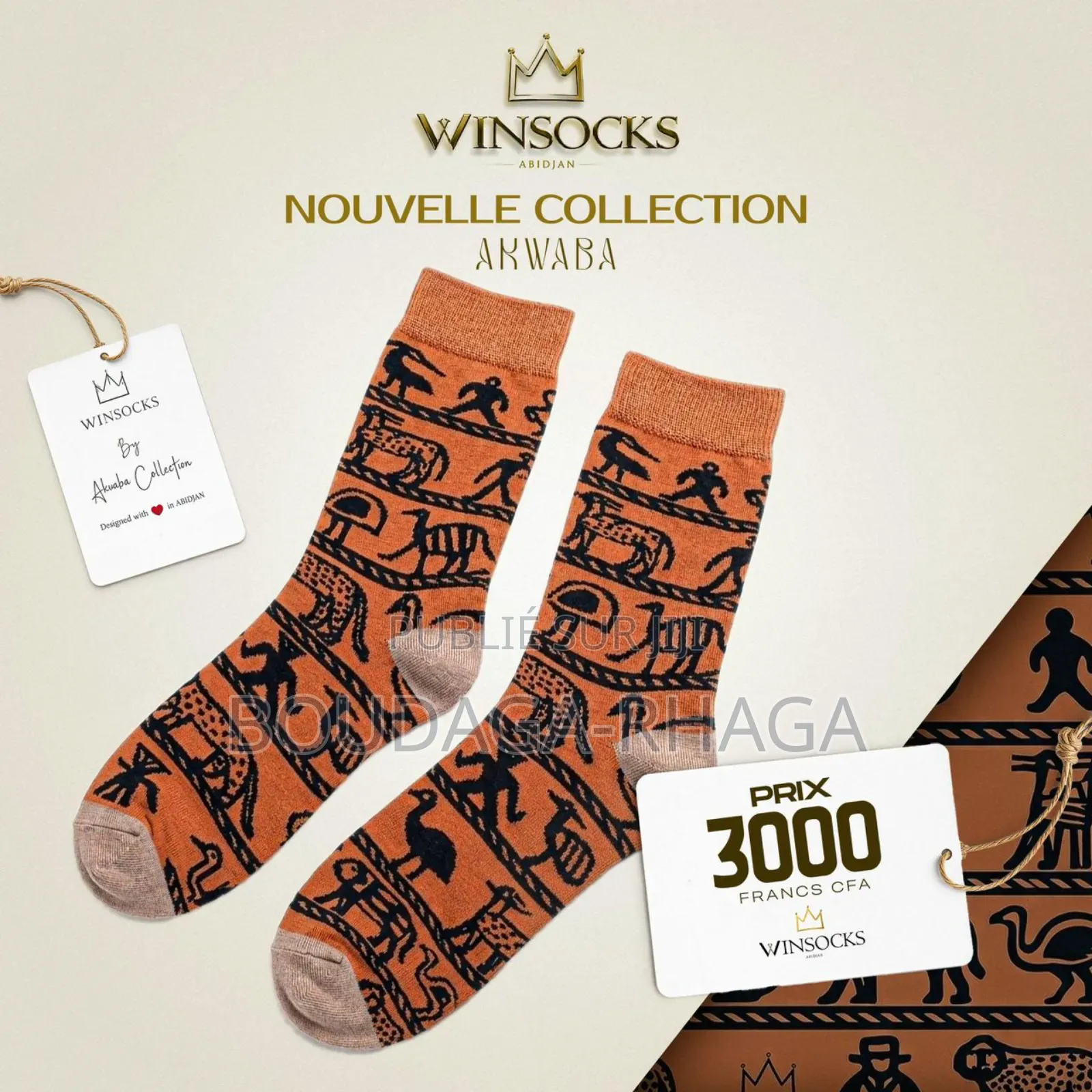 Chaussettes Premium Akwaba – Style Africain Moderne Confort Élégance