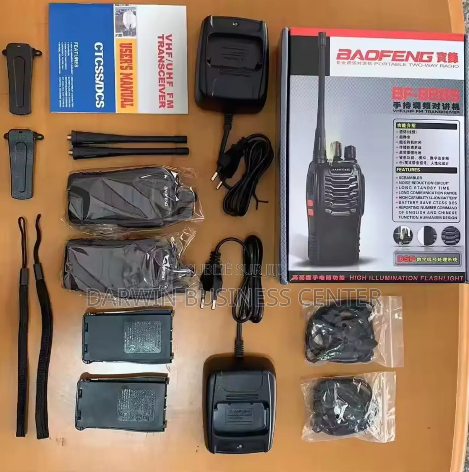 Bf-888s Station De Radio Talkie Walkie Uhf 400-470mhz-2pcs