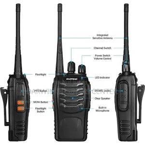 Bf-888s Station De Radio Talkie Walkie Uhf 400-470mhz-2pcs