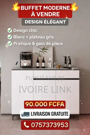 Buffet Moderne – Design Élégant. Livraison Gratuite