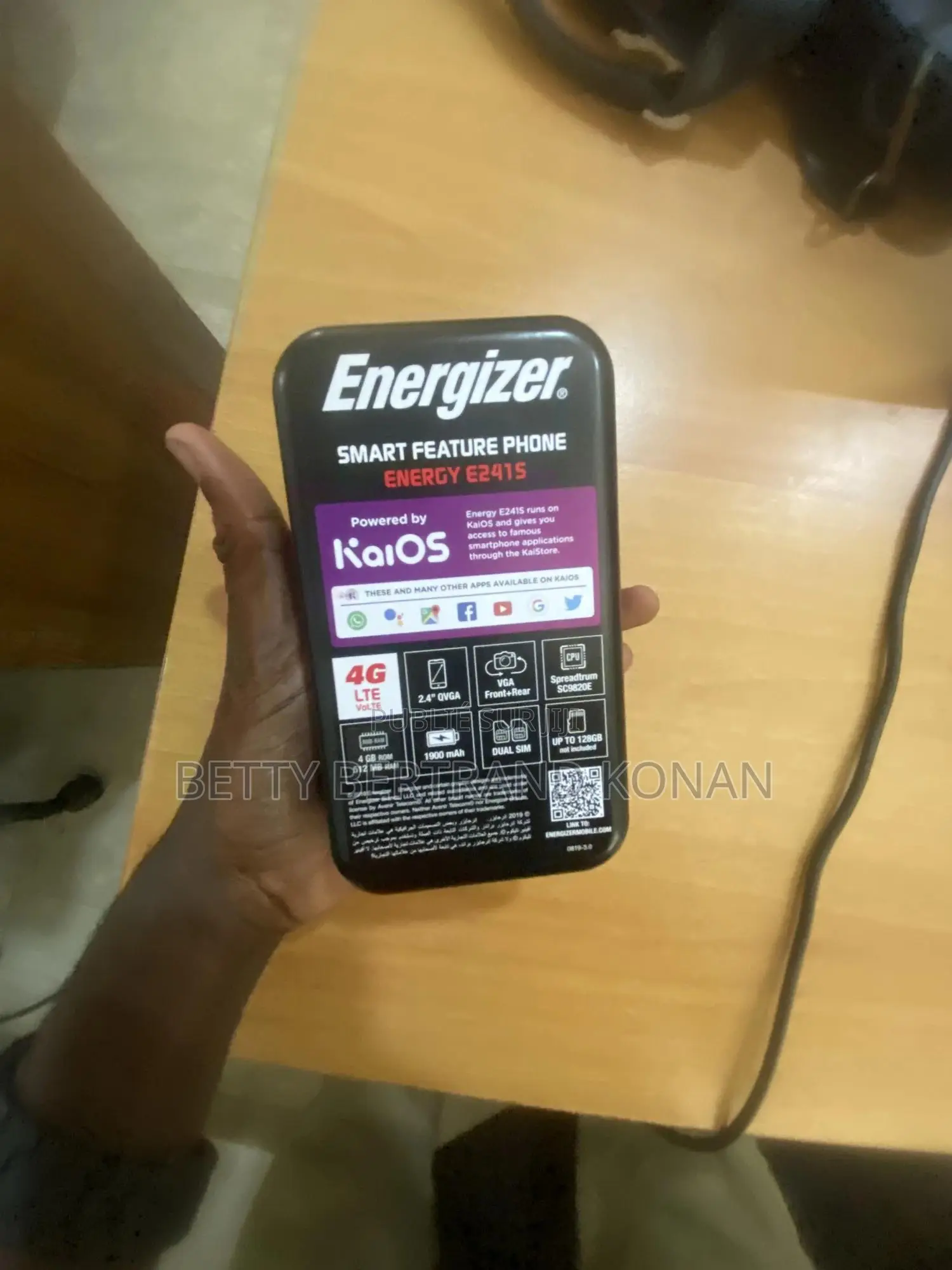 Nouveau Energizer Energy E241S Noir