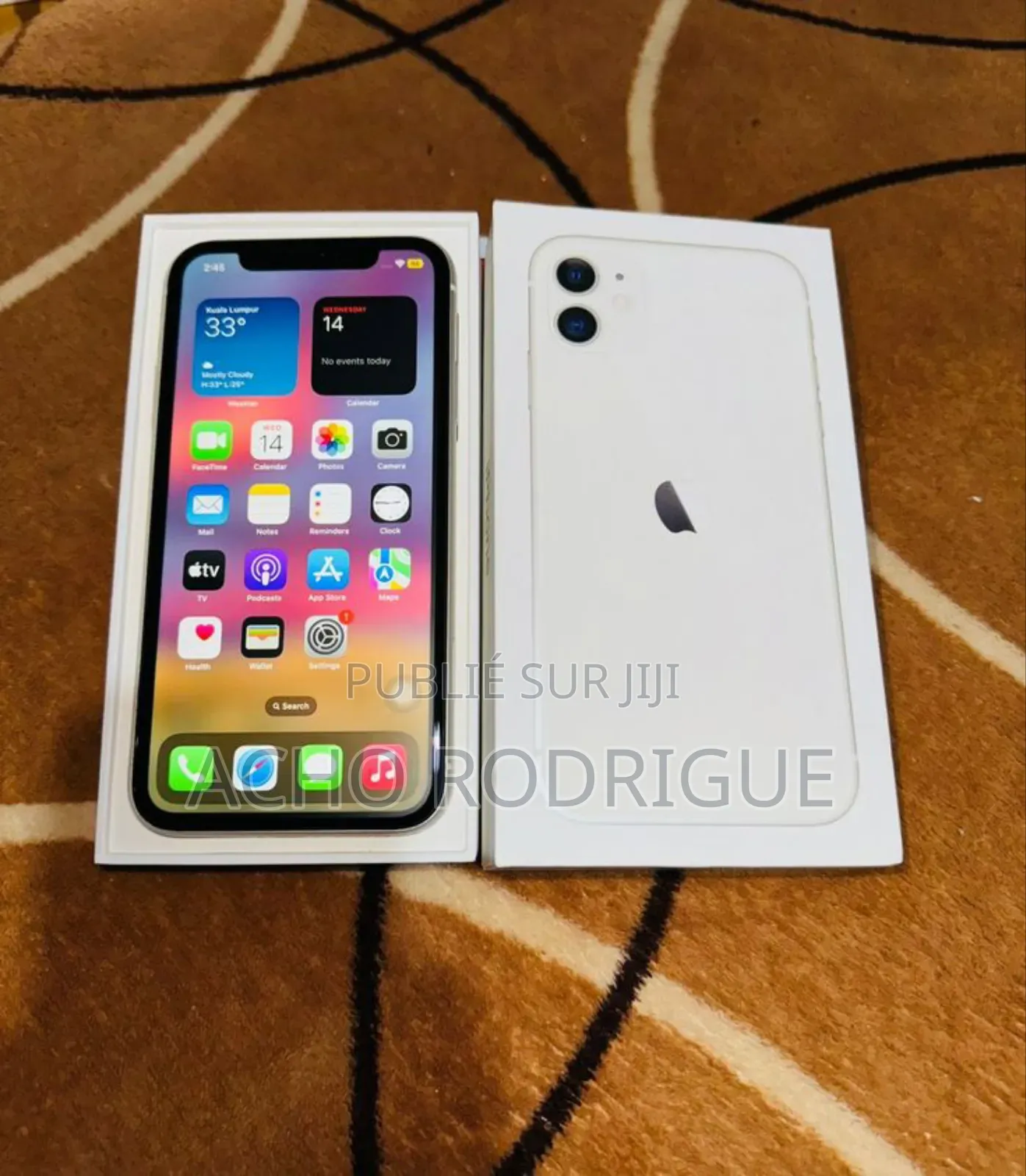 Nouveau Apple iPhone 11 256 GB Argenté
