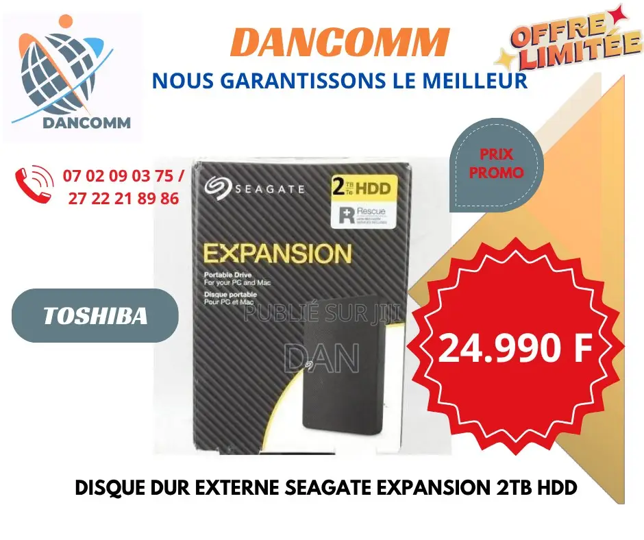 Disque Dur Externe Seagate 2to
