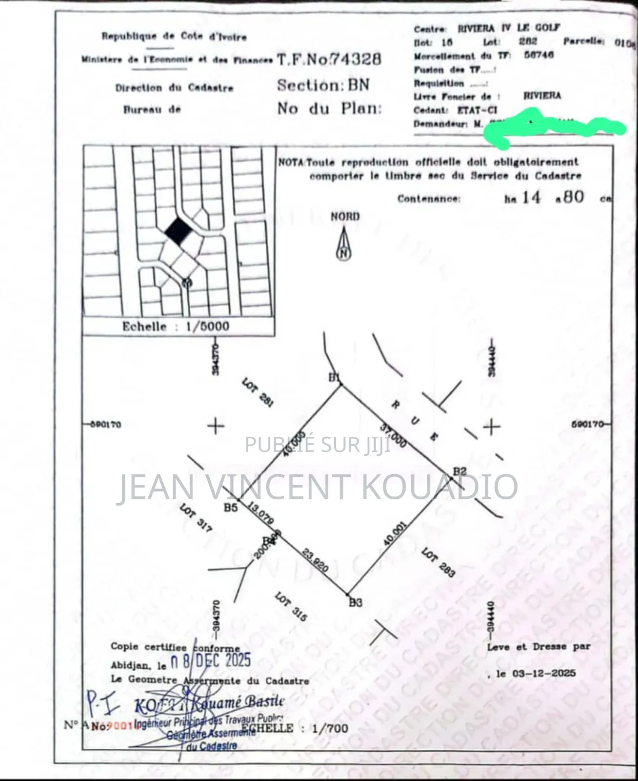 Meublé 5chbre Appartement-terrasse dans Villa Duplex, Cocody à Vendre