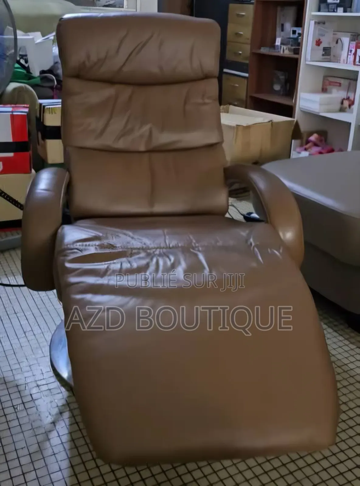 Fauteuil Relaxant Electrique en Cuir Avec Télécommande