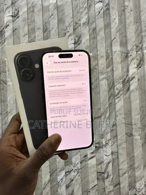 Nouveau Apple iPhone 16 128 GB Noir