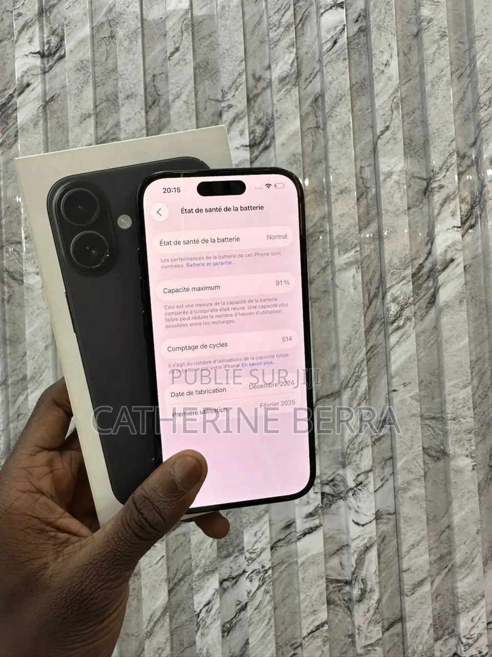 Nouveau Apple iPhone 16 128 GB Noir