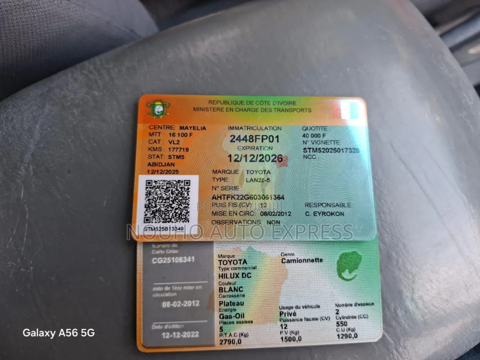 Toyota Hilux 2012 Blanc