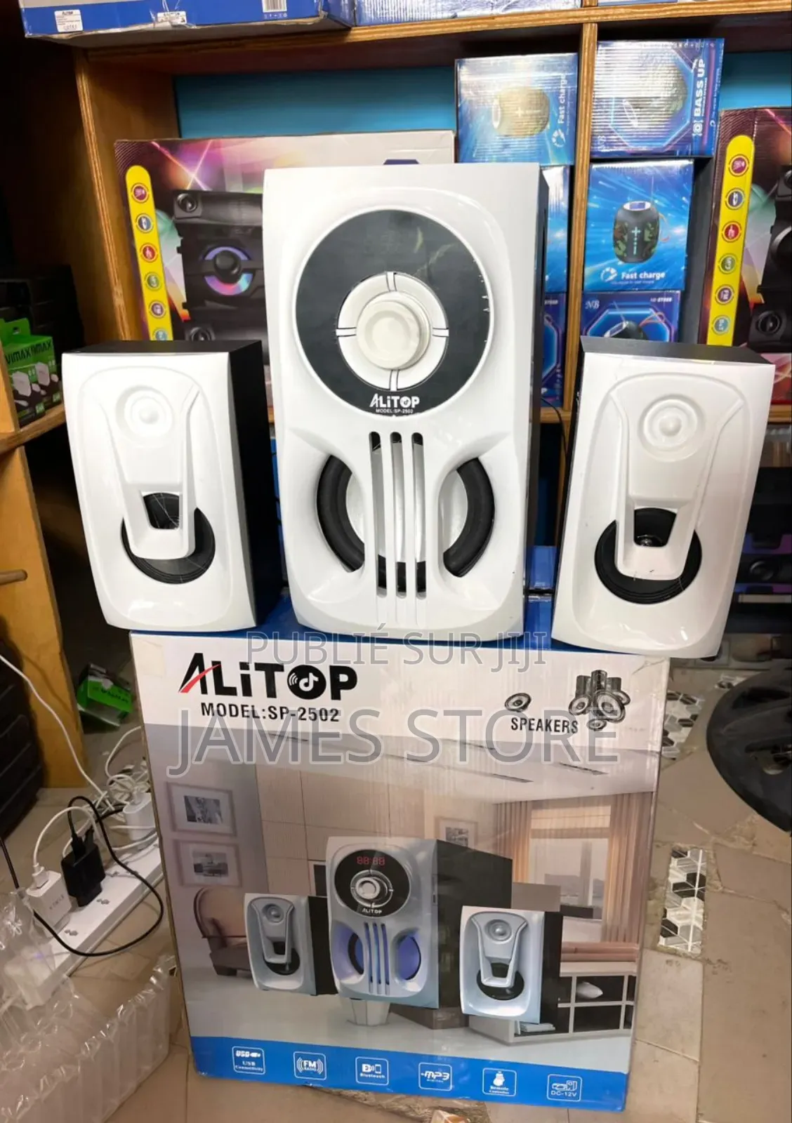 Alitop Woofer Sp-2502 Home Cinéma - Chaîne Hi-Fi - Noir