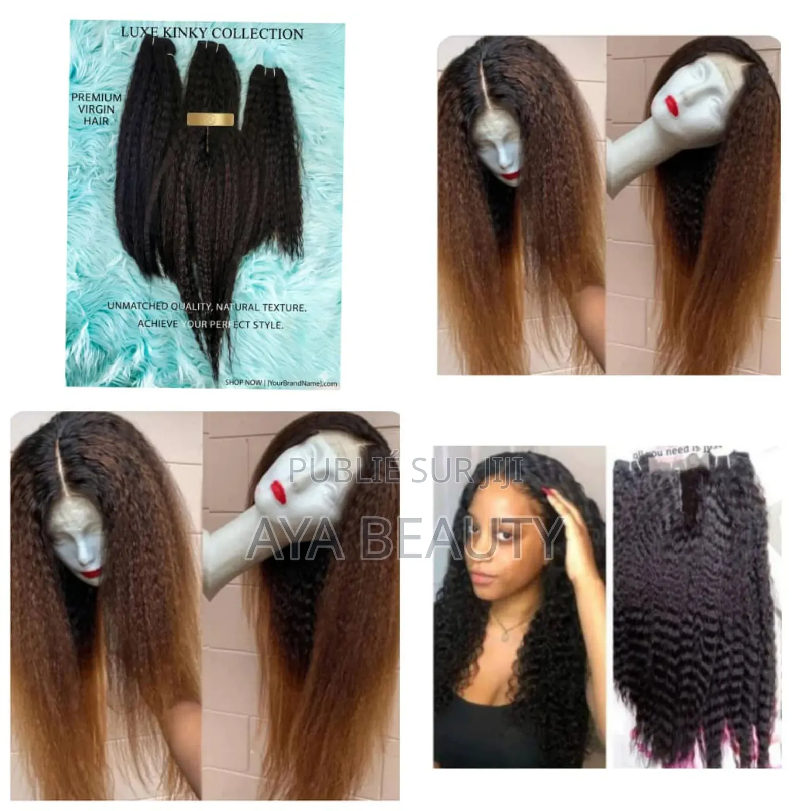 Tissage Effet Cheveux 3 Boules Et Closure