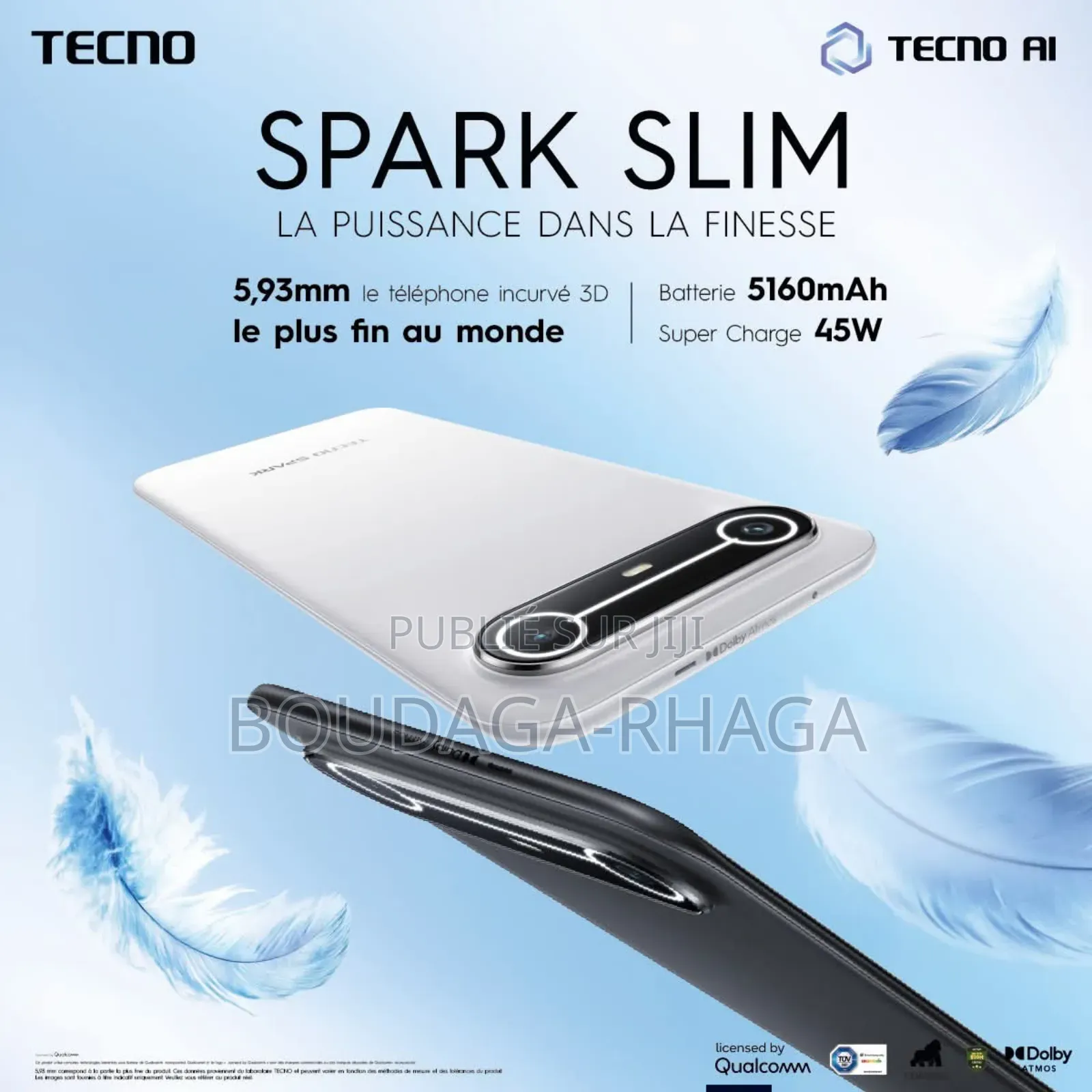 Nouveau Tecno Spark Slim 256 GB Autre