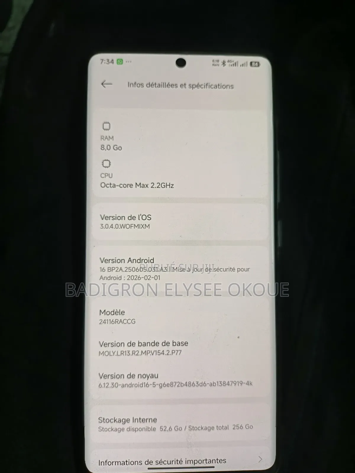Nouveau Xiaomi Redmi Note 14 Pro 256 GB Noir