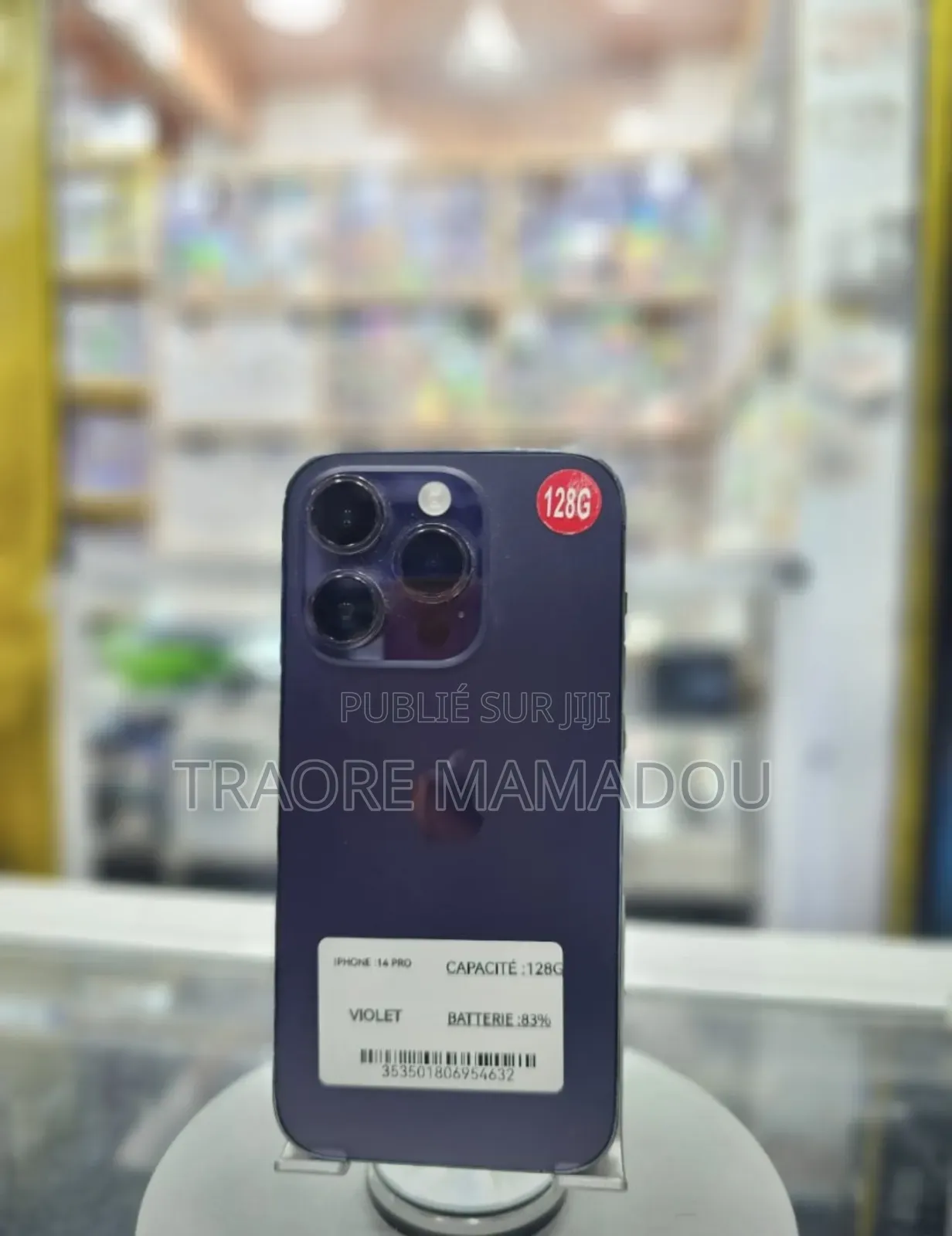 Nouveau Apple iPhone 14 Pro 128 GB Noir
