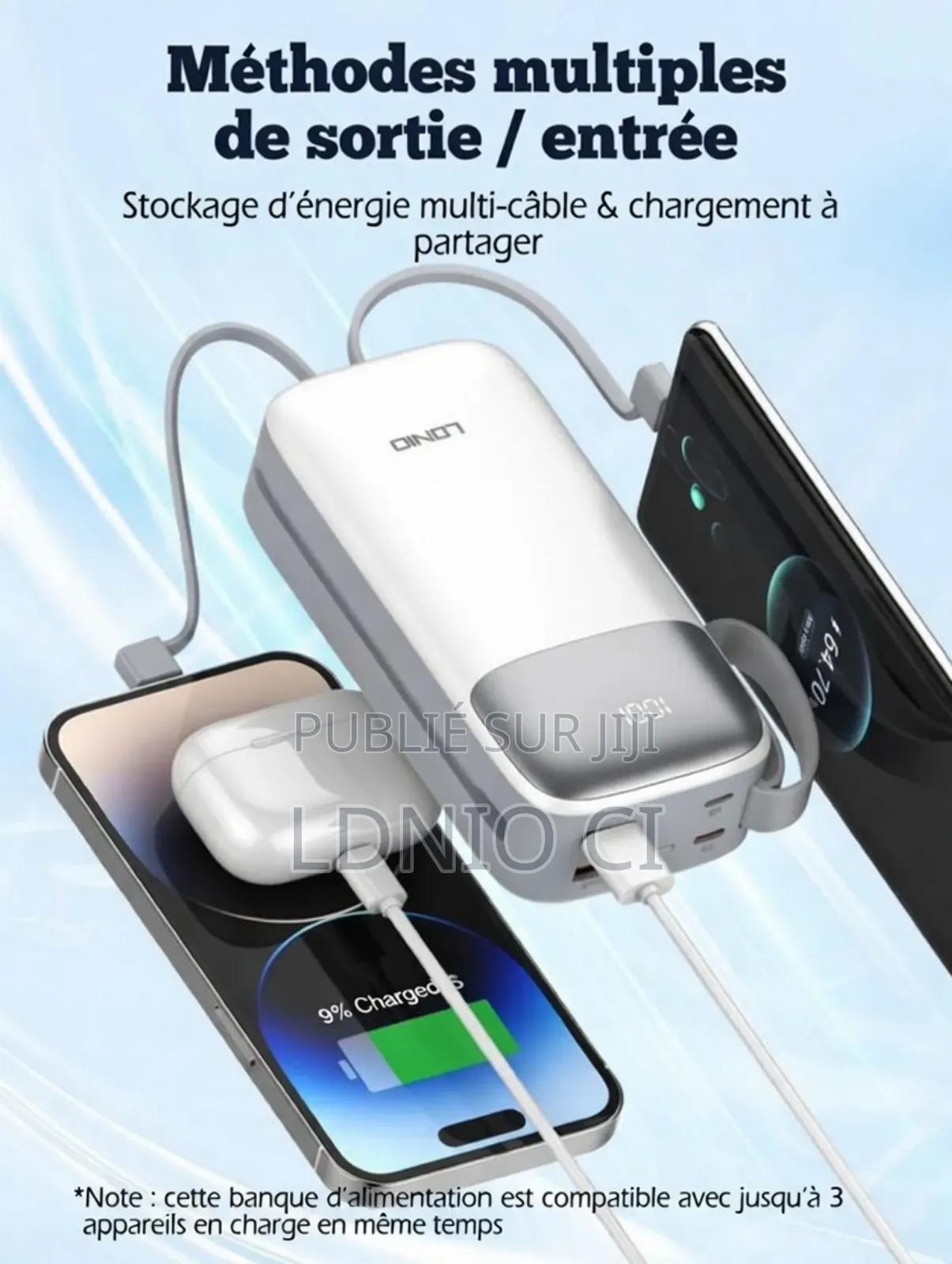 Power Bank Pq30, 30 000 Mah, Charge Rapide 22,5 W