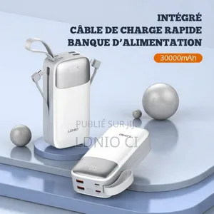 Power Bank Pq30, 30 000 Mah, Charge Rapide 22,5 W