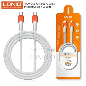 Câble De Charge Rapide Lc602c, À Charge Ultra-Rapide 100 W, 2 M