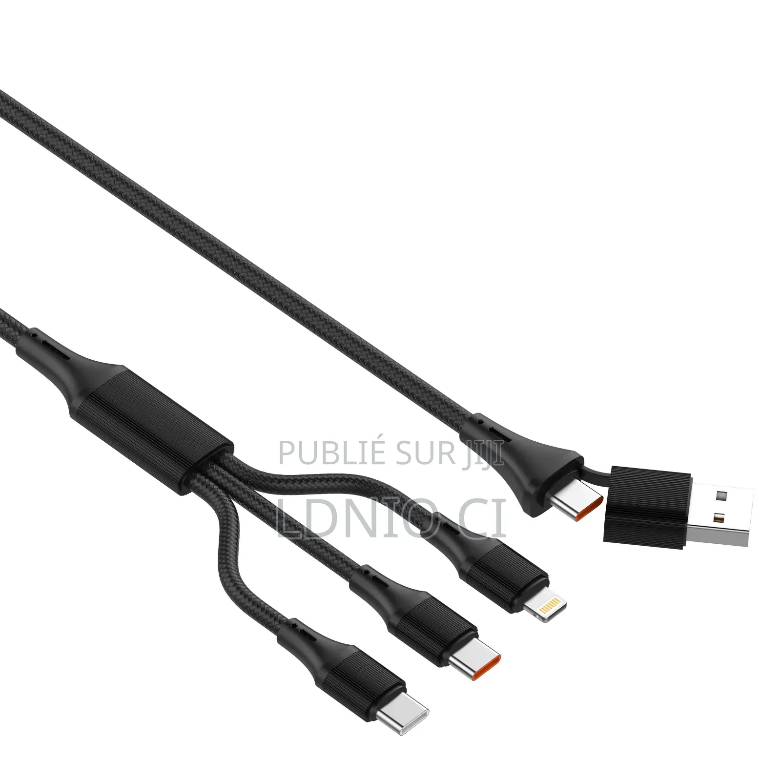 Câble De Charge Rapide Lc97uc, Câble À Charge Rapide 100 W 2 en 3